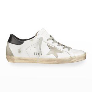 Golden Goose Superstar Mixed Leather Sneakers, 37
